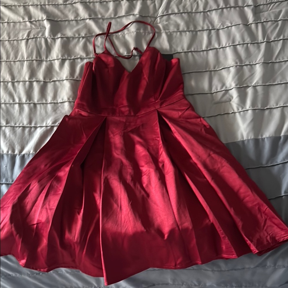 Lulu's Red Strappy Dress